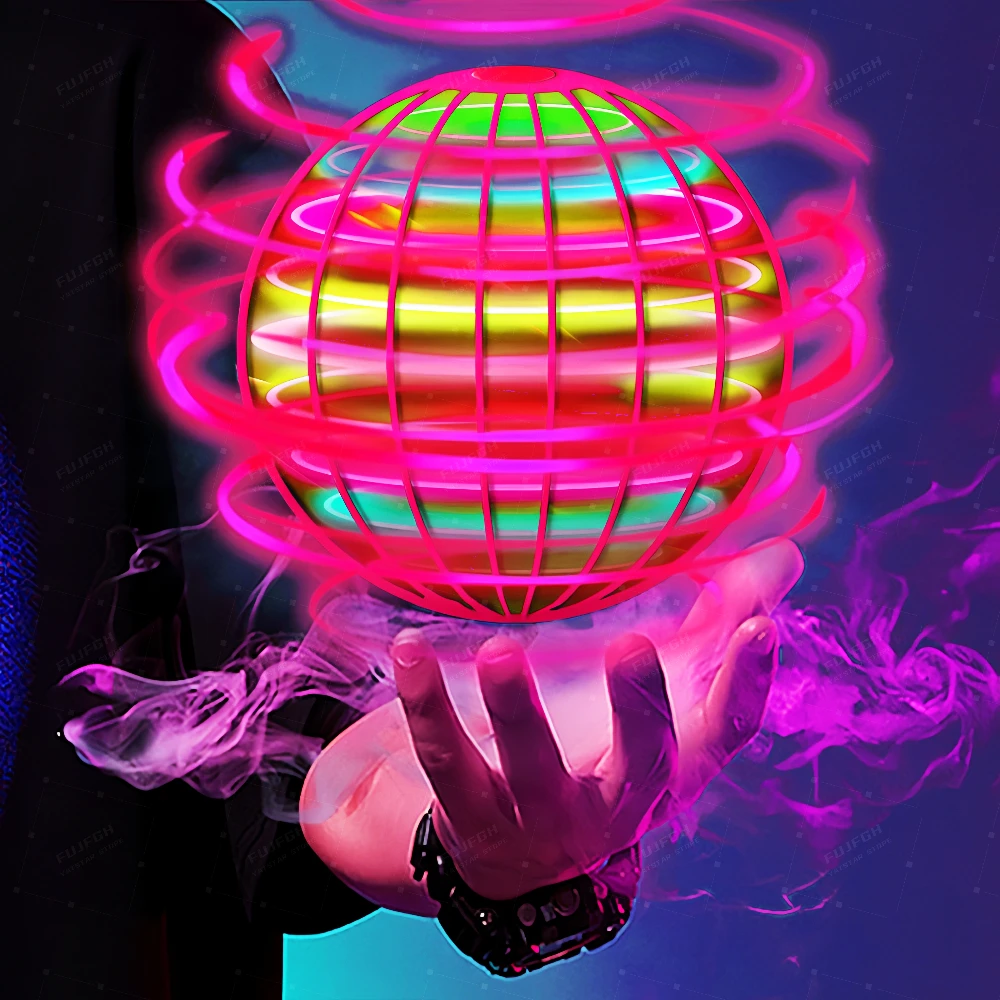 Flying Ball Toy Magic Ball Flying Spinner Flight Gyro UFO Drone Aircraft induction Gyroscope Decompression for Kids Gifts
