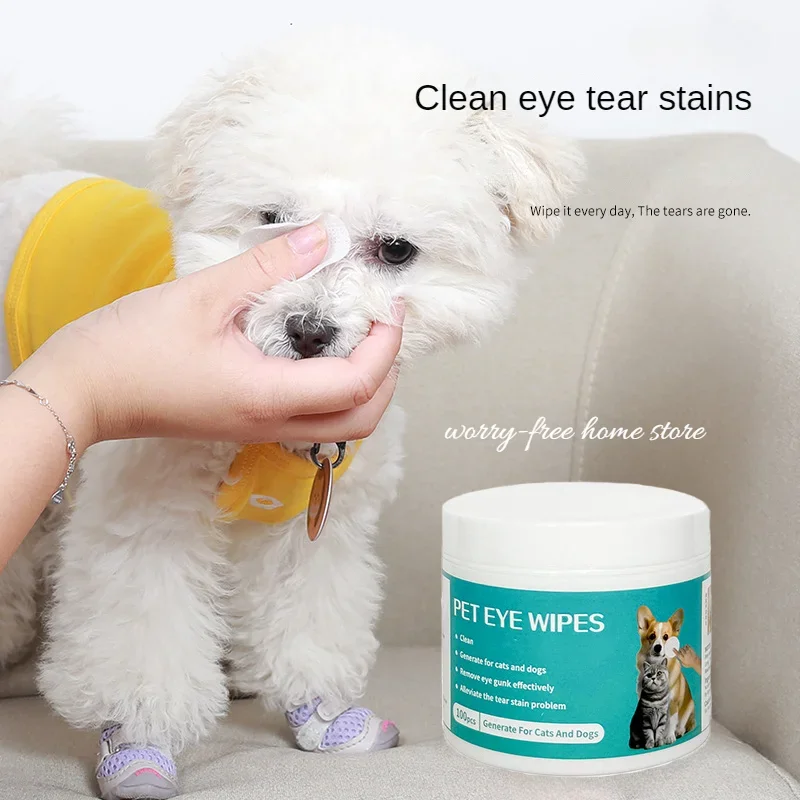 Wet Tissue Eye Tear Stain Remover Care Pet Cleaning Supplies Tartar Removal Clean Dogs Cats Eliminator Healthly Hygiene Products pet cleaning wipes