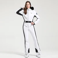 GSOU SNOW One-piece Ski Suit Women Thickening Snowboard Female Overalls Winter Windproof Waterproof Breathable Clothing Skiing - Image 5