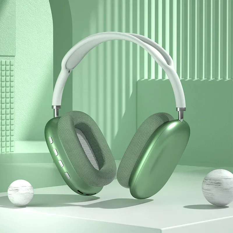 P9 Pro Max Air Max 5.1 Wireless Bluetooth Headphones Noise Cancelling Mic Pods Over Ear Sport Gaming Headset for Any Phone 5Pcs