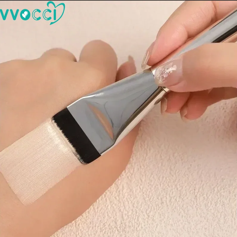 Thin Face Contour Brush Flat Contour Brush Blending Foundation Cream Makeup Brushes Ultra Thin Foundation Brush Lightweight