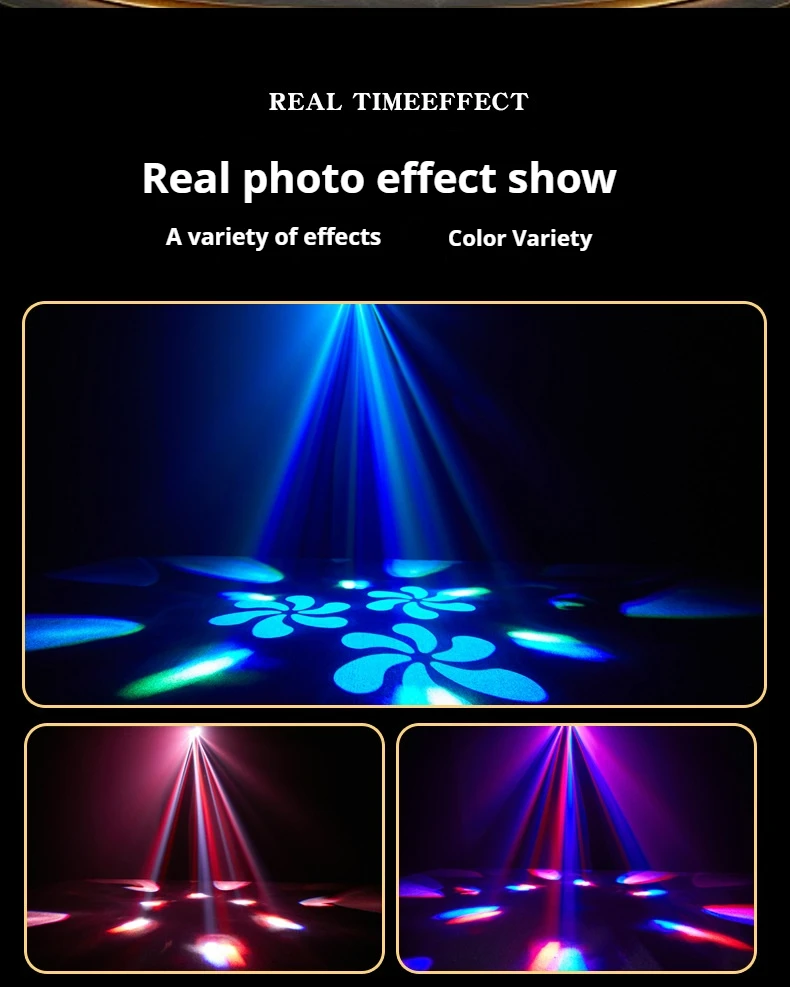 Disco Bee Eye's LED 150w Colorful Trigeminal Pattern Lights Gobo Moving Head Lig