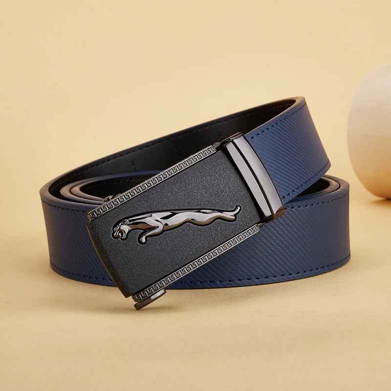 Set 2 Cinture Uomo Automatiche In Pelle Senza Fori - Nero + Marrone - Taglia Unica Regolabile