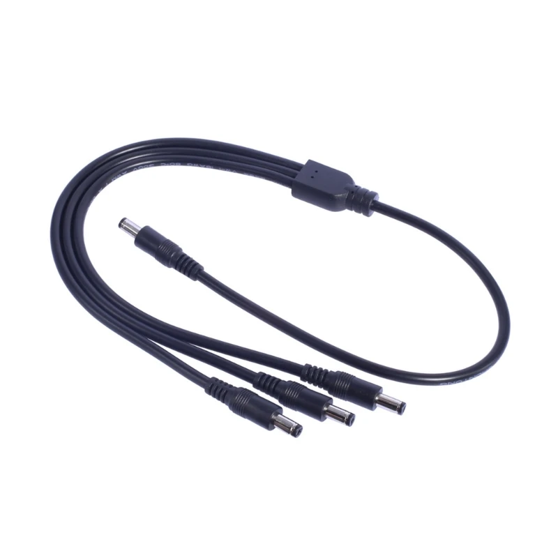 

5.5x2.1mm 1 to 3 Male Connection Line DC5521 Adapters Cord Solar Panel Outdoor Power Wire 1 in 3 Out Charging Line DropShipping