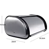 Metal Bread Box with Hinged Sliding Lid Desktop Pastry Storage Box Steel Container Pastry Container Storage Bread Sealed Tissue 6