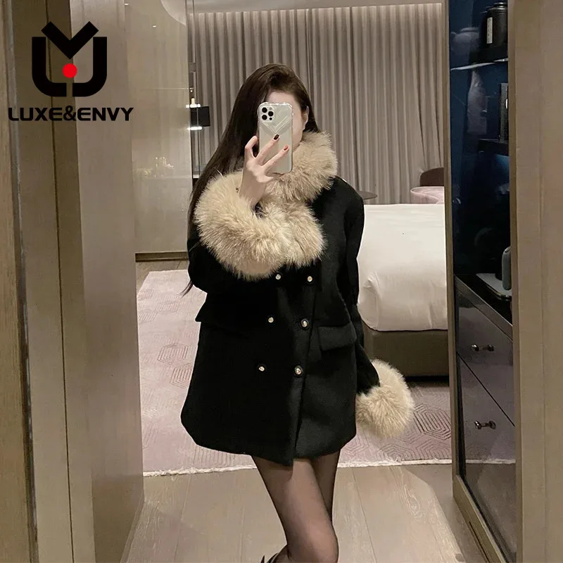 

LUXE&ENVY Xiaoxiangfeng Fur Coat Women's Winter New Celebrity Fur Thickened Fur Coat 2023 Autumn