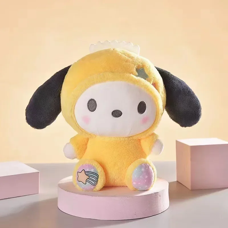 Sanrio Plush Toys Kawaii Hello Kitty My Melody Room Decor Kuromi Plushie Cinnamoroll Doll Plush Keychain for Christmas Gifts 4