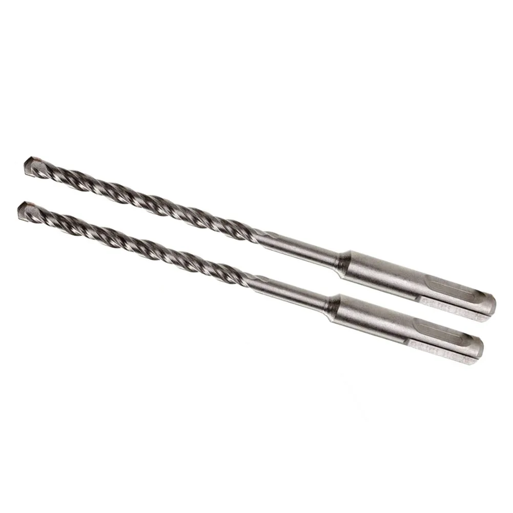 2PCS SDS Carbide Drill Bits For Concrete Brick Stone Tile Glass Cement Metal Electric Hammer Drill Bits 5mm 6mm 8mm 10mm 12mm high quality 3 12mm concrete drill bit set with carbide tip for cement brick natural stone