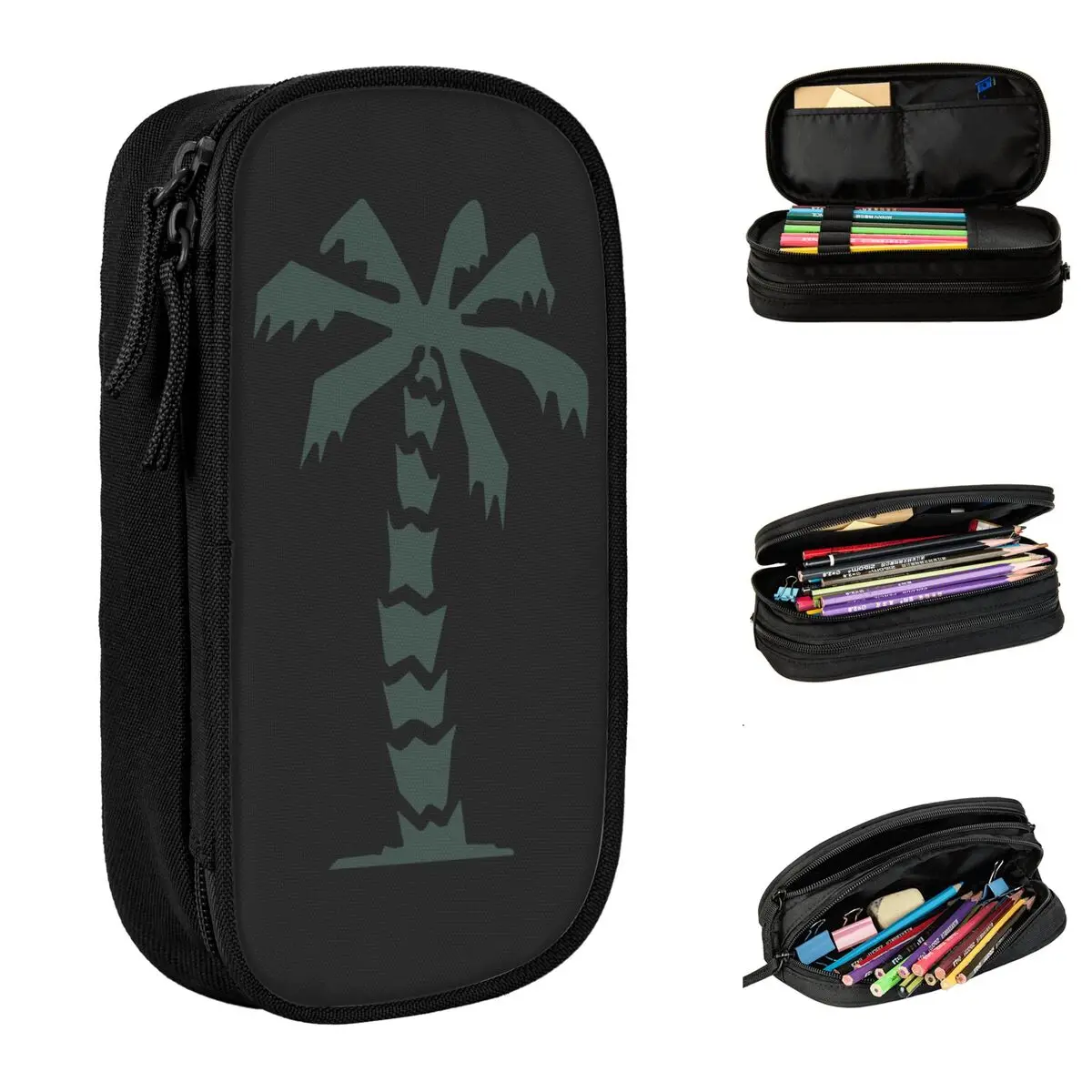 

Afrika Korps Palm Tree Wehrmacht Pencil Case Wehrmacht German World Tiger Panzer Armor Pen Box Bags School Supplies Pencil Box