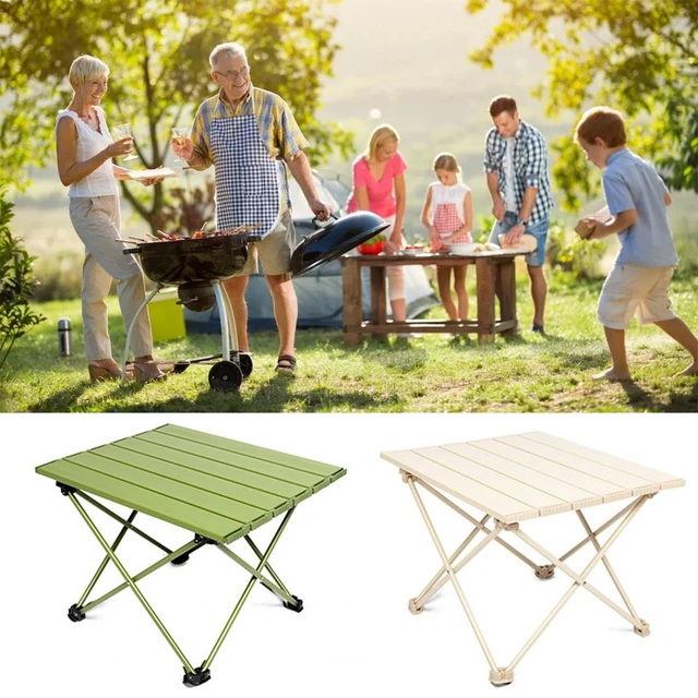 Petite table de camping pliable, réglable en hauteur, table pliante  portable d' Plein