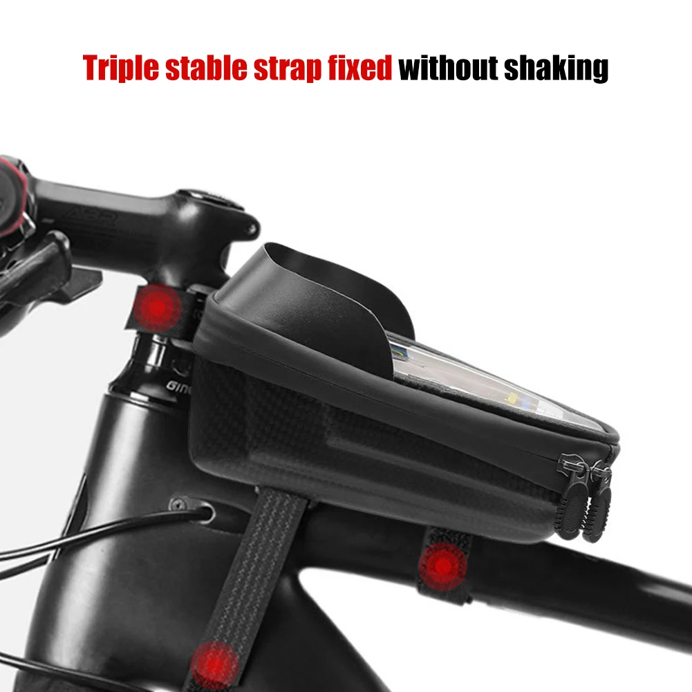 Waterproof Bike Phone Pouch with Touch Screen and Large Capacity