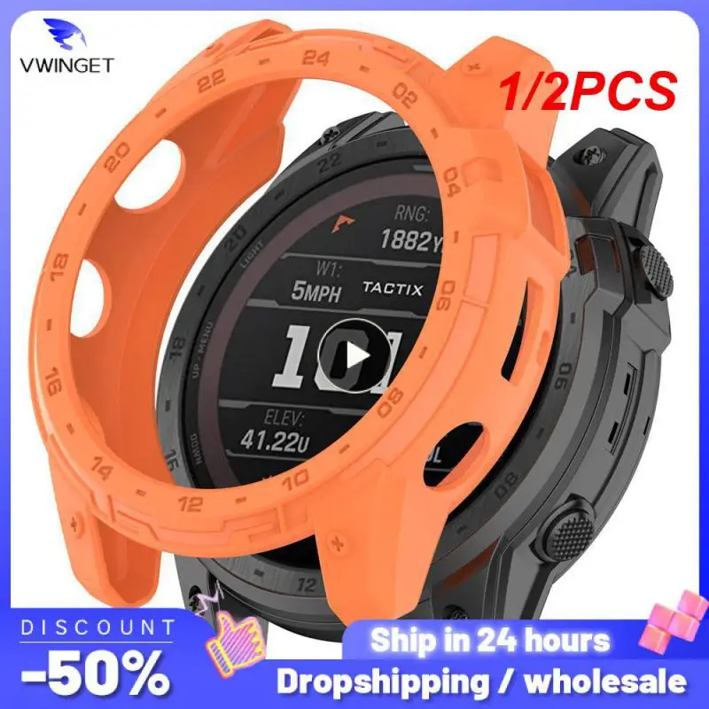 

1/2PCS TPU Protective Case Cover for Garmin Fenix 7X /Tactix 7 /Enduro 2 Smart Watch Soft Protector Cover Shell Accessory
