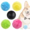 Pet Cat Dog Interactive Smart Ball Toy for Active Rolling Ball Bite Resistant Plush Cover Dog Toys Pet Supplies 2
