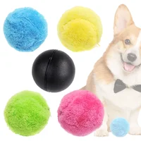 Pet Cat Dog Interactive Smart Ball Toy for Active Rolling Ball Bite Resistant Plush Cover Dog Toys Pet Supplies 2