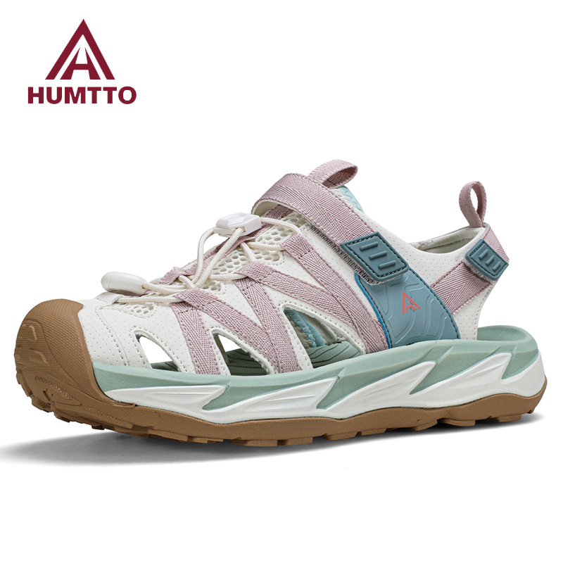 HUMTTO Women Hiking Shoes Outdoor Women's Sneakers Quick-drying Water Fashion Walking Shoes Non-Slip Lace-Up Beach Sneaker Woman