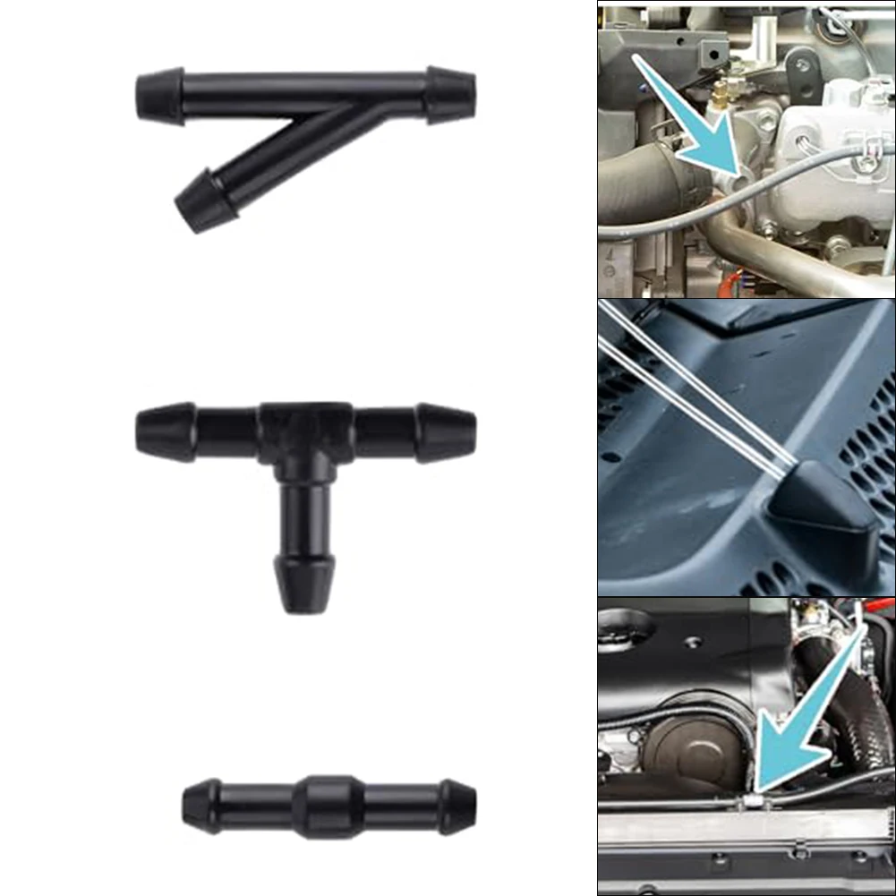 Newest 30pcs Windshield Washer Hose Connector Water Tube T/Y/I Type Splitter Fittings Direct Replacement Car Accessories