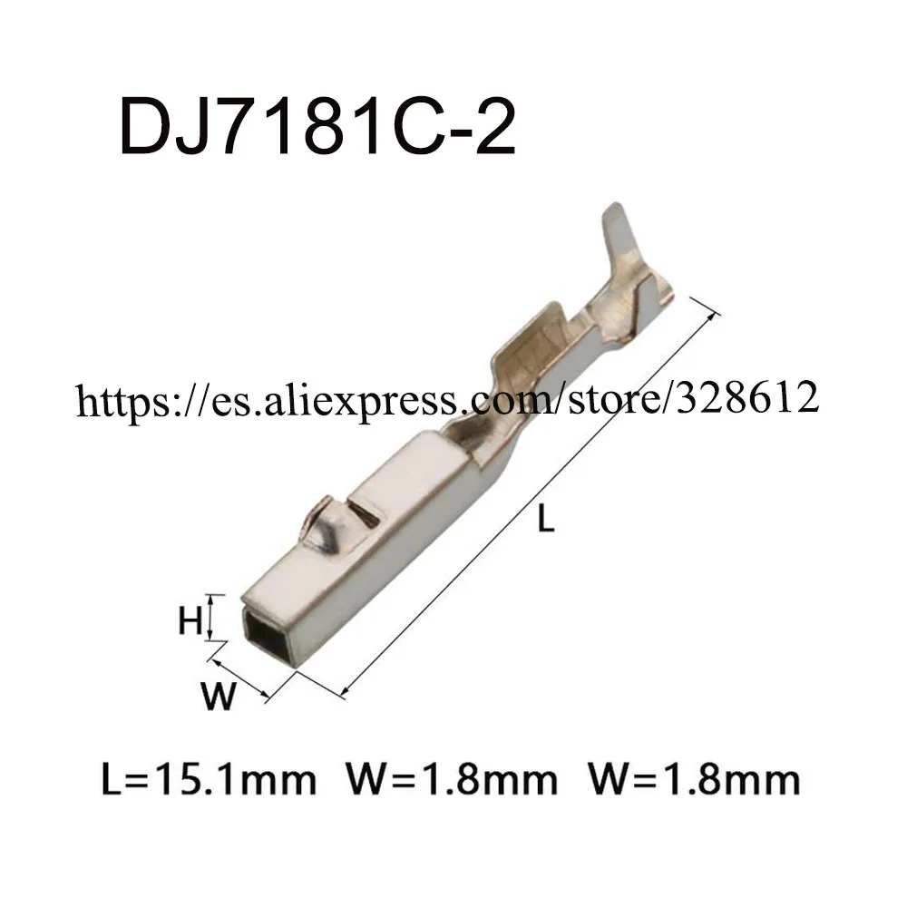 

1000PCS DJ7181C-2 auto Harnes terminal Automotive connector brass female terminal tin-plate Wire harnes Soft Jacket