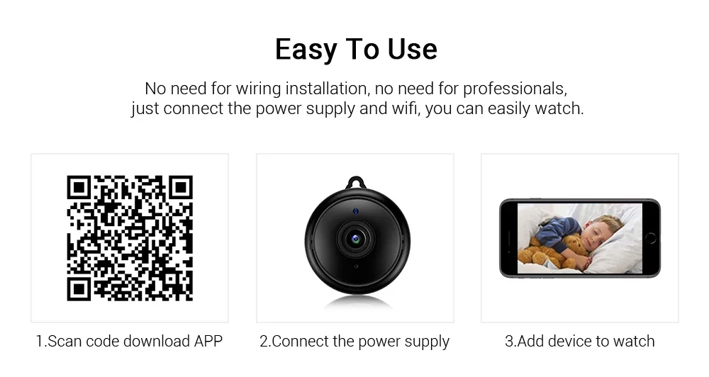 Mini WiFi Indoor Security Camera