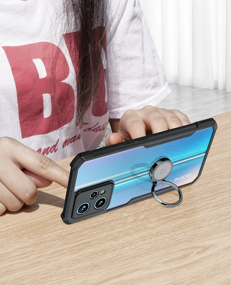 Xundd Case For Realme 9i with Ring desk holder to support your device 