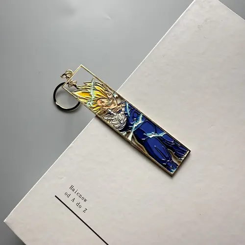 Anime Metal Hollow Out Keychains Bookmark Cute Jet Manga Fashion Bag Key Tag Jewelry Accessory Key Ring Holder Gift Anime - Image 43