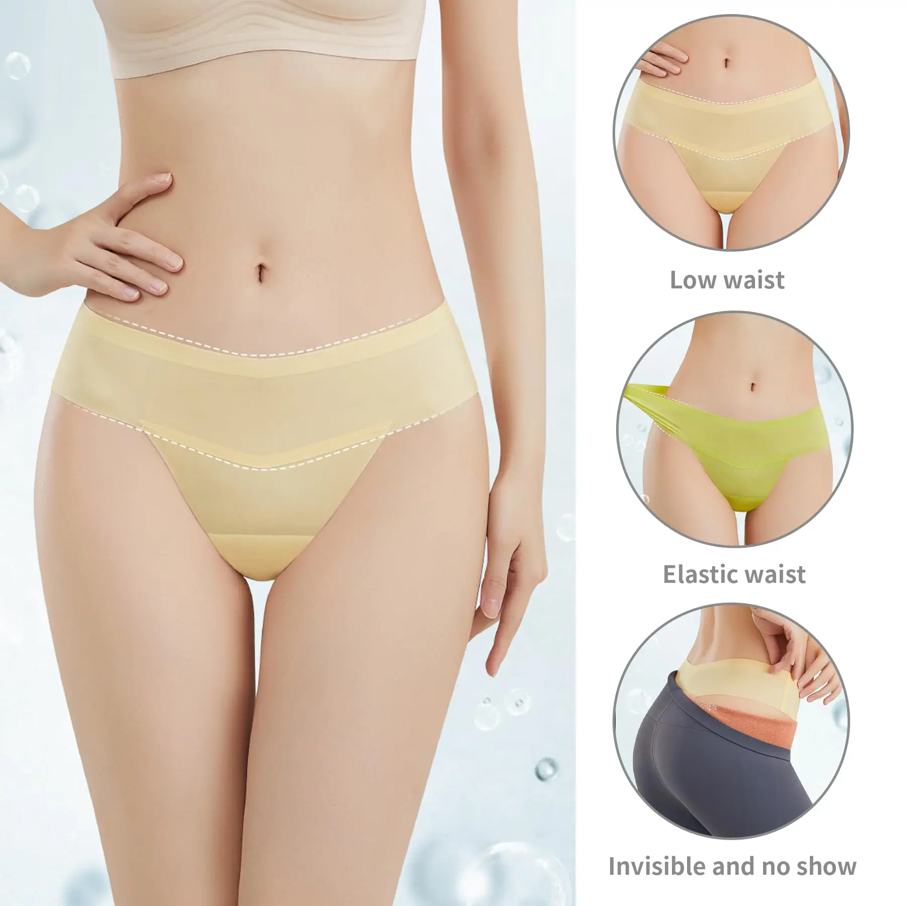 Women's Underwear Women's camel toe cover concealer Thong Seamless underwear for fitness leggings Yoga