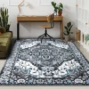 Soft Vintage Floral Area Rugs Floor Carpet Non Slip Rug for Living Room Bedroom Dining Kitchen Home Decor Large Size Rugs 1