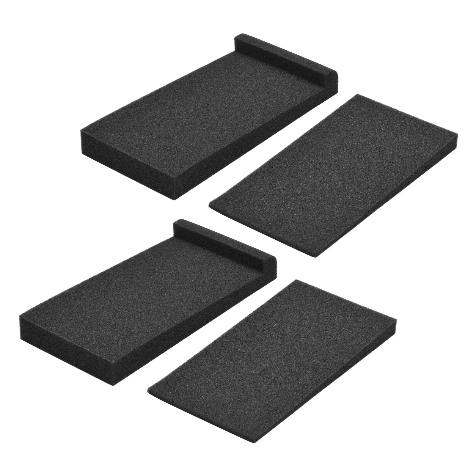 High Density Acoustic Isolation Foam Pads - 2 Pack for Studio Monitor Speakers