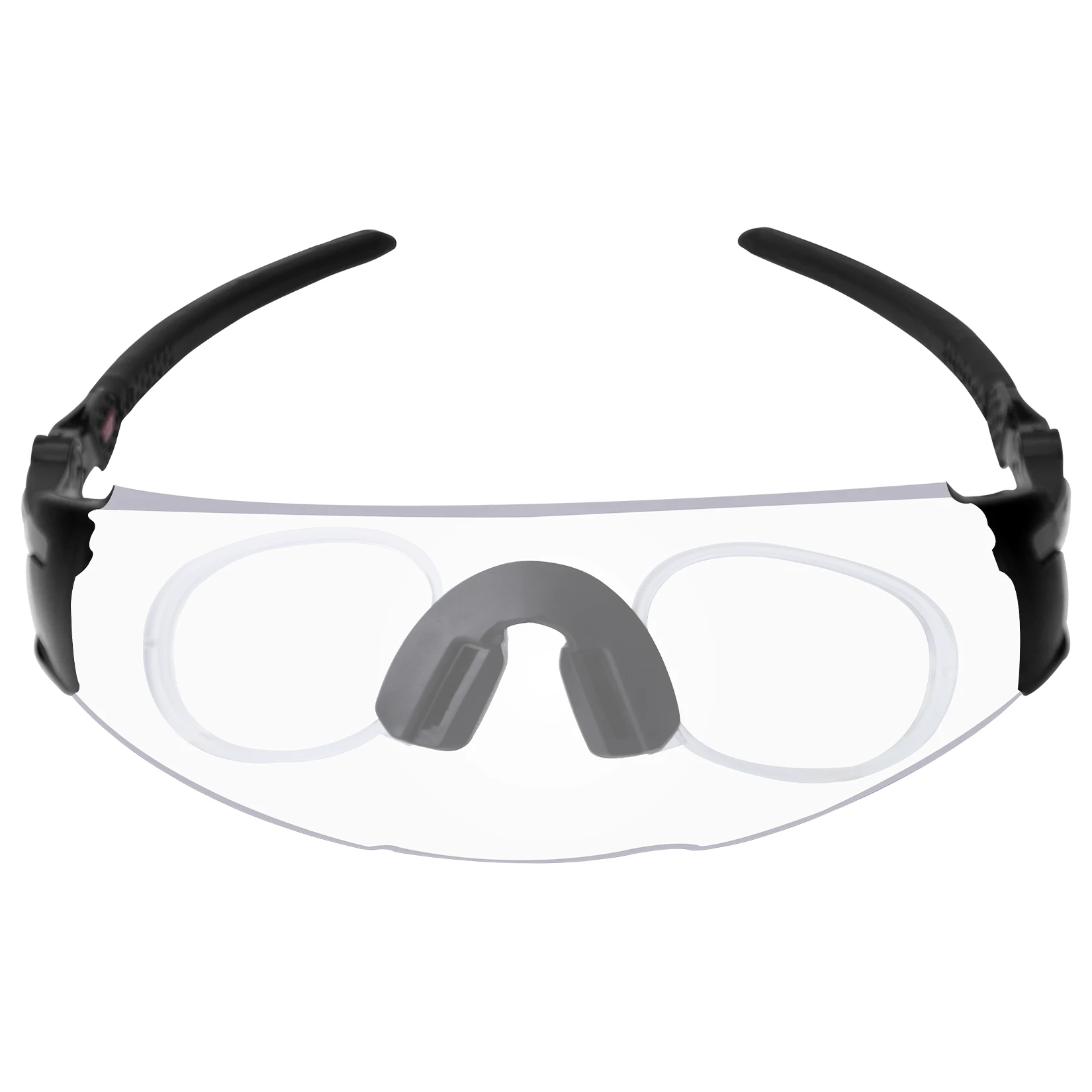 Snark Clip Da Prescrizione Con Inserto Trasparente E Nopepad Nero Per Occhiali Da Sole Oakley Encoder Oo9471