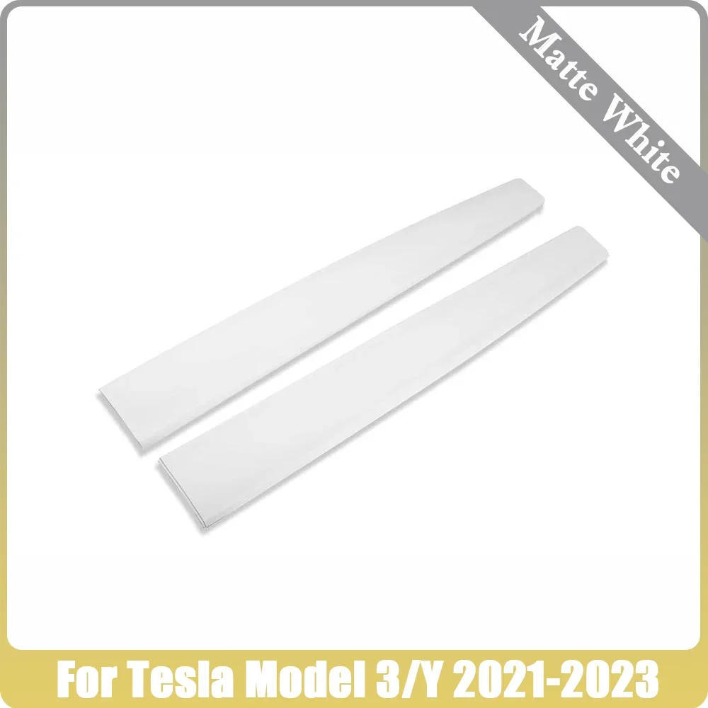 XVIP - Embellecedor de consola central para Tesla Model 3 Y 21-23, revestimiento para panel de tablero, revestimiento lateral de puerta, interior de fibra de carbono ABS