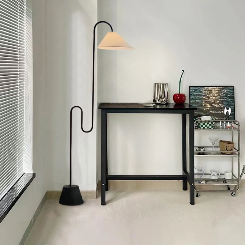 

Nordic Vintage Wabi Sabi Wind Led Floor Lamp Living Room Sofa Corner Home Decor Bedroom Bedside Lamp Standing Reading Light