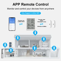 Tuya WiFi Weather Station Smart Thermohygrometer Kit WiFi Gateway&Outdoor IP65 Waterproof 433mhz Thermohygrometer with App Alert - Image 2