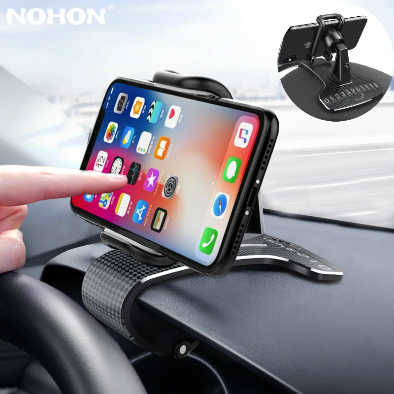 Car Phone Holder in Car HUD Dashboard for iPhone Samsung Xiaomi Phone