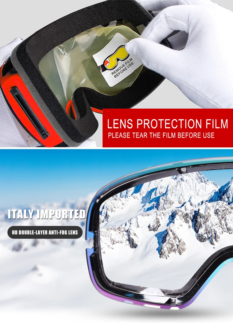 S9455a4861d224596b8983efd679c7fcfu PHMAX Ski Goggles Men Snowboard Glasses Women Winter Outdoor Snow Sunglasses UV400 Double Layers Lens Anti-Fog Skiing Goggles