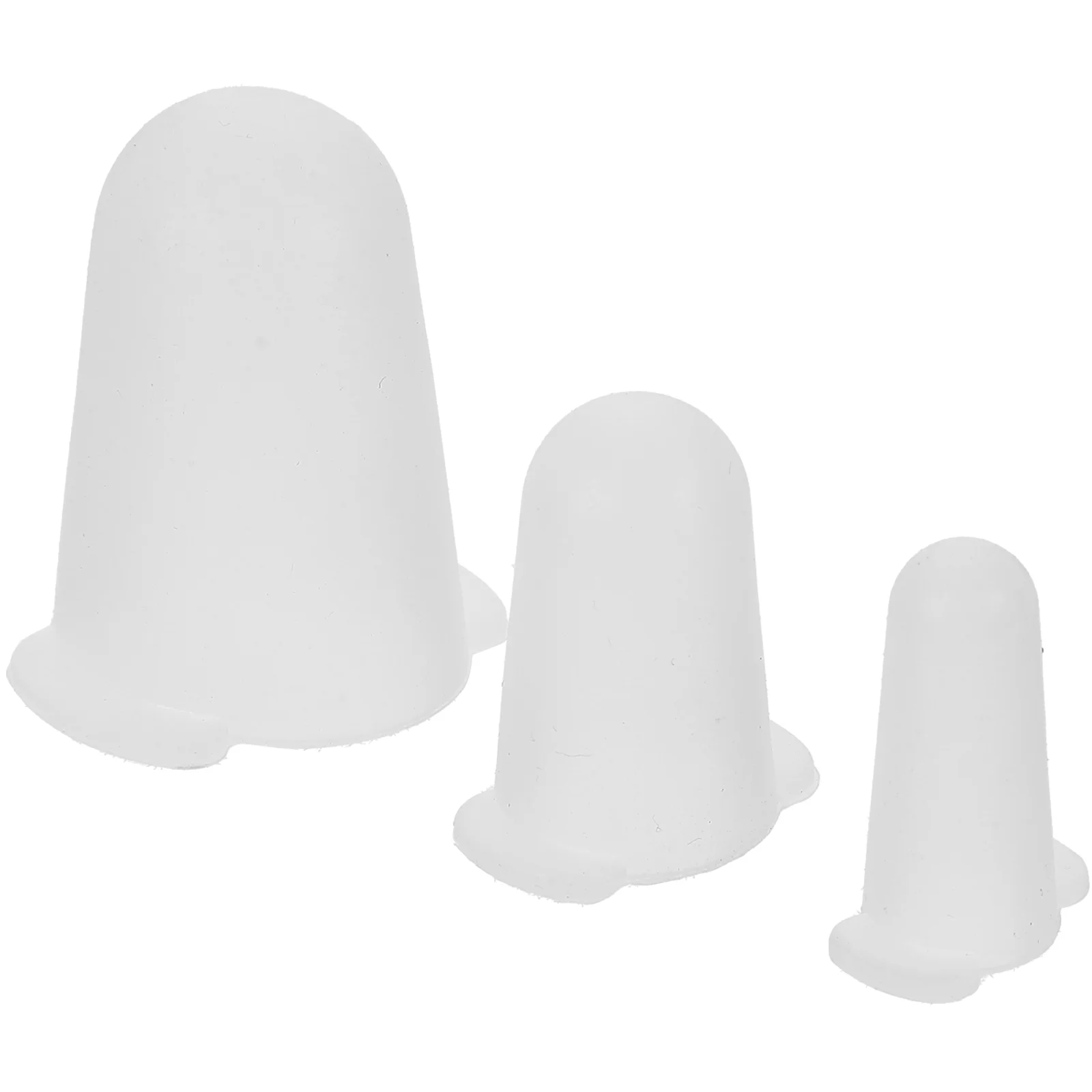 

3 Pcs Piping Nozzle Covers Baking Protective Cap for Tips Decor Decorate Small Silicone