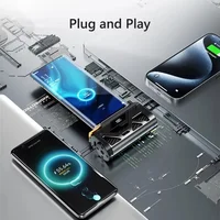 10000mAh Mini Capsule batterie externe Portable batterie externe double prise charge rapide Powerbank pour iPhone 16 Huawei Samsung Xiaomi 5