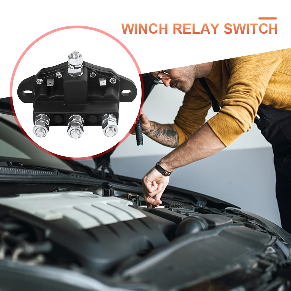 12V Winch Control Relay Winch Solenoid Contactor Contactor Switch Motor Reversing Solenoid Switch for 214-1231-A11 214-1231-A6