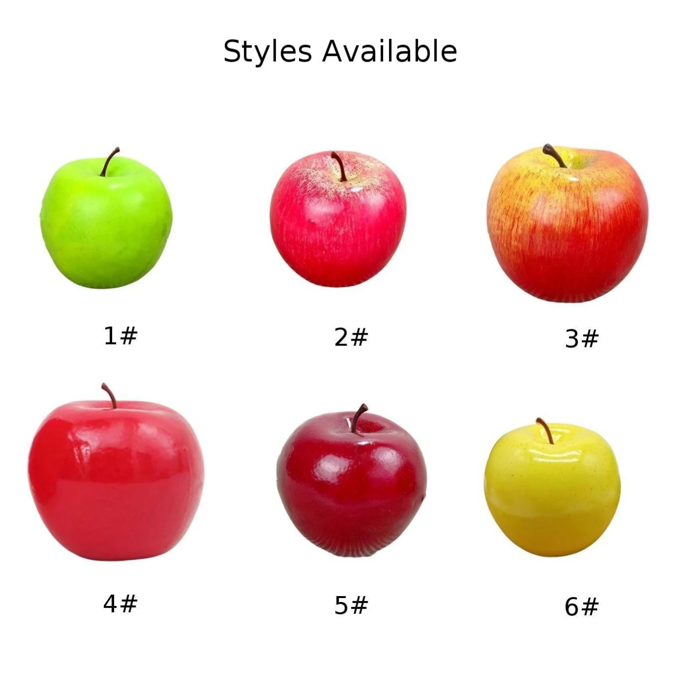 Artificial Apples Simulation Fruit Home Shop Party Lifelike Kitchen Fake Display Food Home Party Decoration 1pc