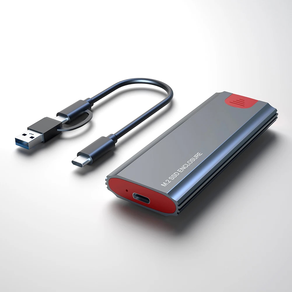 GUDGA Tool Free NVME Case Aluminum M2 to USB 3.1 Gen 2 10Gbps PCIe Type C SSD M.2 Enclosure Portable Box For Laptop Desktop