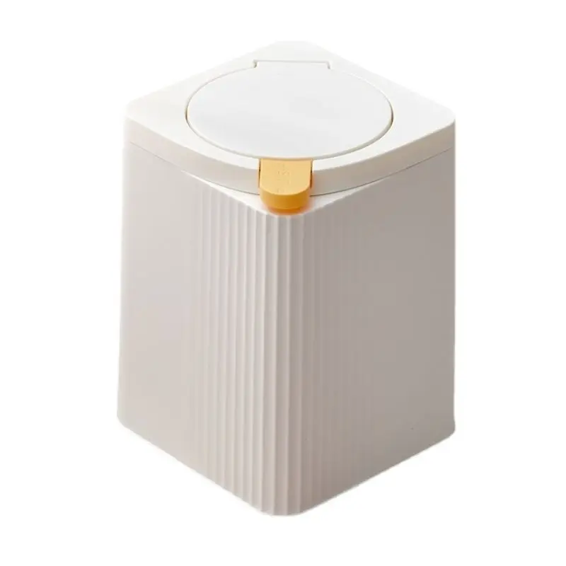 Nordic Bedroom Waste Bin Plastic White Design Modern Garbage Bin