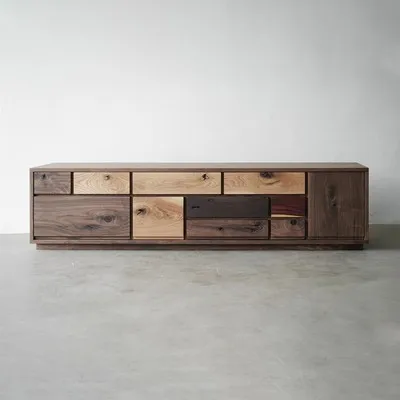 Chest Of Drawers Designer Furniture Living Room Cabinet Armario Wooden TV Stand Television Cab Inet Black Walnut