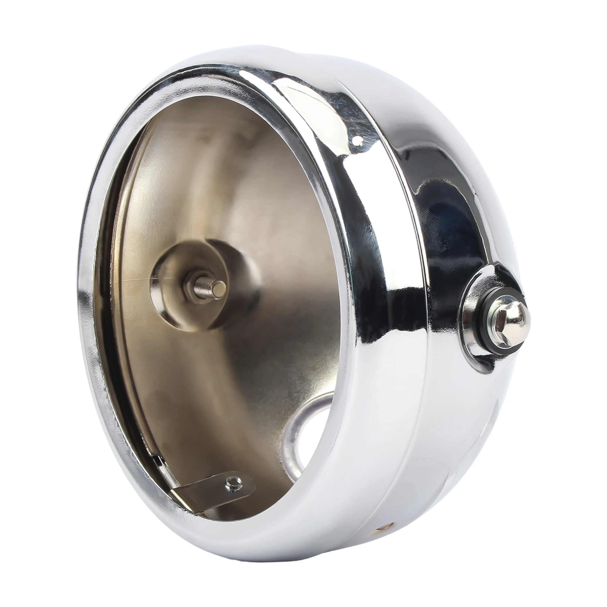 Universal Retro Cafe Racer LED Headlight Housing Cover and Bracket