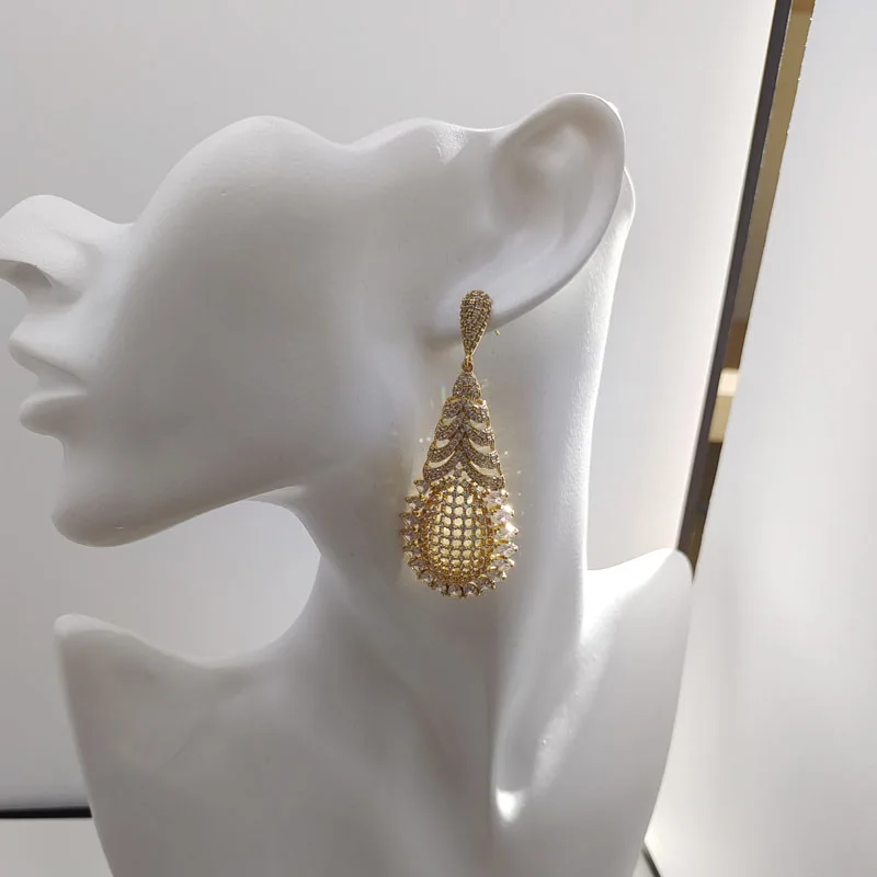 

100% Оригинальный дизайн Dazzdelic AAA фианиты Модные Подсолнухи серьги для женщин свидание и вечерние