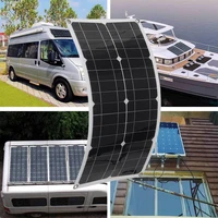 Panneau solaire 600W 12V, Kit solaire Flexible et Portable avec contrôleur 100A, adapté à la maison, Camping en plein air, chargeur solaire Mobile RV 6