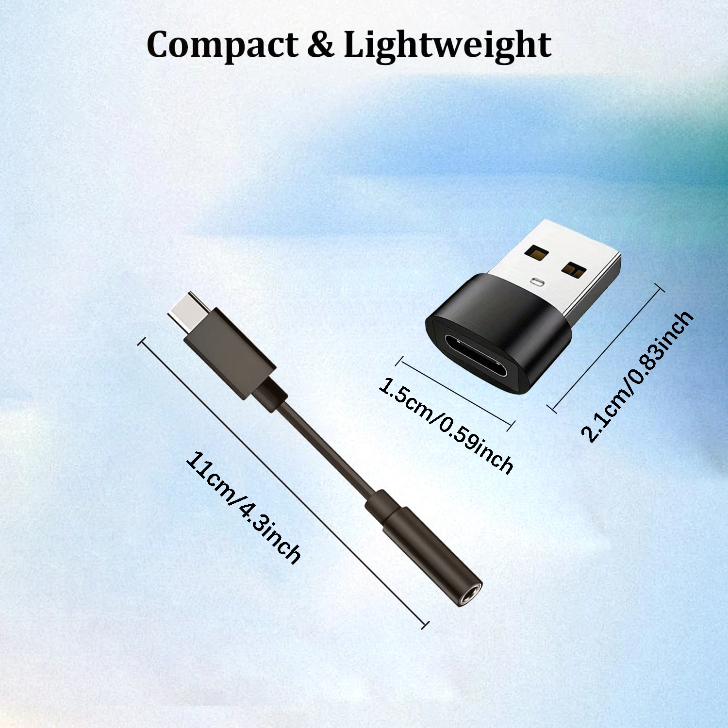Universal USB-C to 3.5mm Audio Adapter Kit