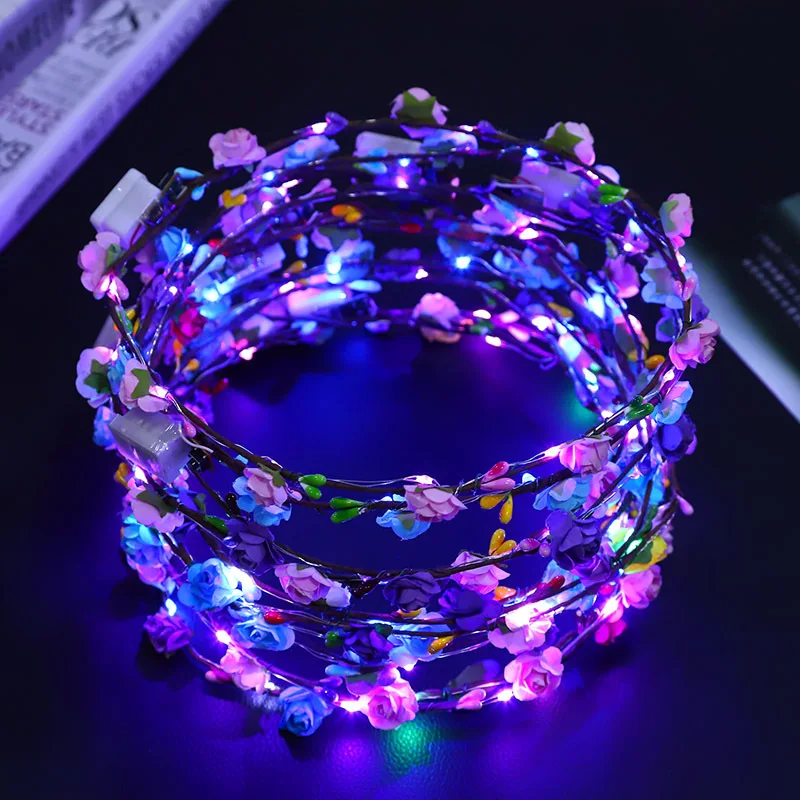 LED Flower Wreath 15/30Pcs