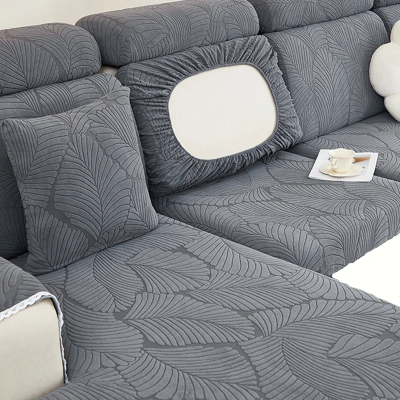 Thicken Sofa Seat Cushion Cover Jacquard Chair Cover Sofa Slipcover Stretch Adjustable Sofa Cover Pets Kids Furniture Protector 4