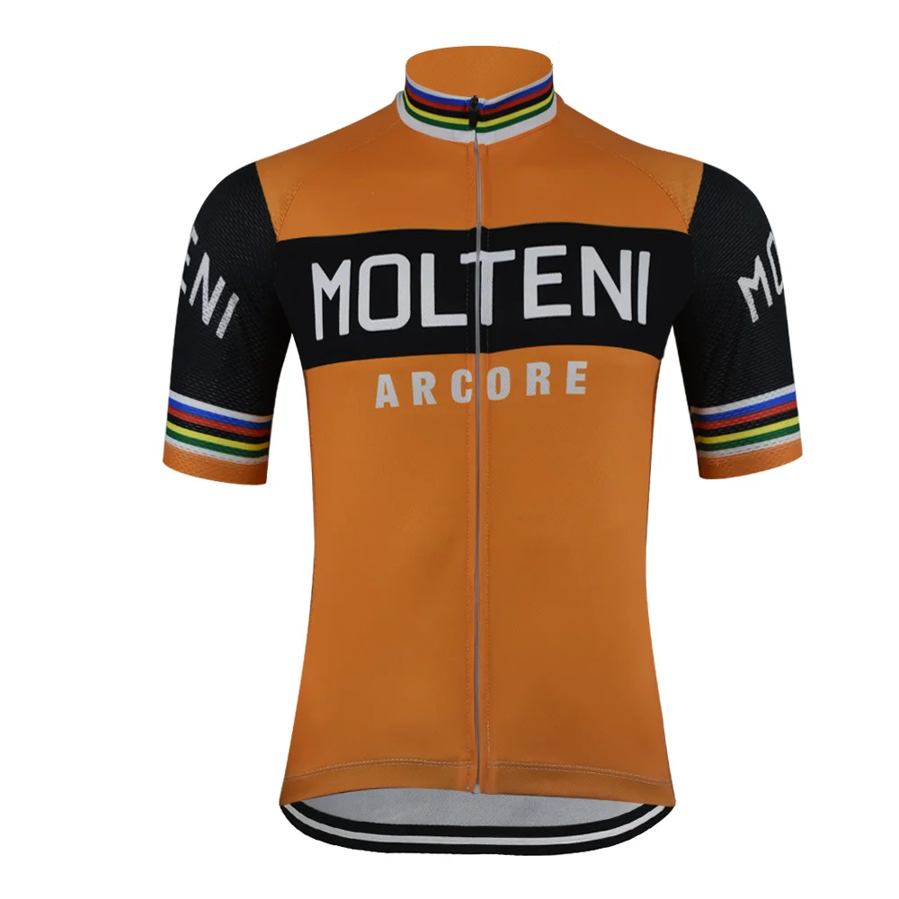 Molteni Retro Cycling  Jersey Top Summer Short Sleeve Clothing Full-zipper PDM Z Magicreme 4
