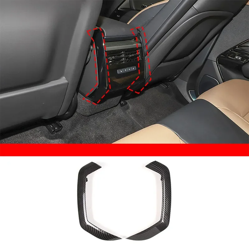 

For Land Rover Range Rover Sport 2023-2024 ABS Carbon Fiber Car Rear Exhaust Vent Side Decorative Strip Sticker Car Accessories