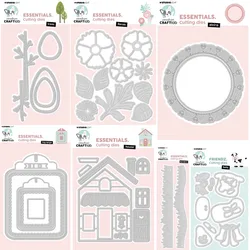 Trees House Essentials Cutting Dies Scrapbook Diary Decoration Stencil Embossing Template DIY Greeting Card Handmade 2024