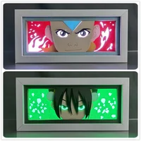 Paper Cut Shadow Box Avatar The Last Airbender Toph Beifong Lightbox for Room Decor Led Light Box Azula Gift Table Lamp Aang 1